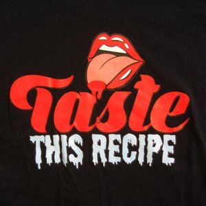 Rocky Horror Picture Show "Taste This Recipe" black graphic shirt